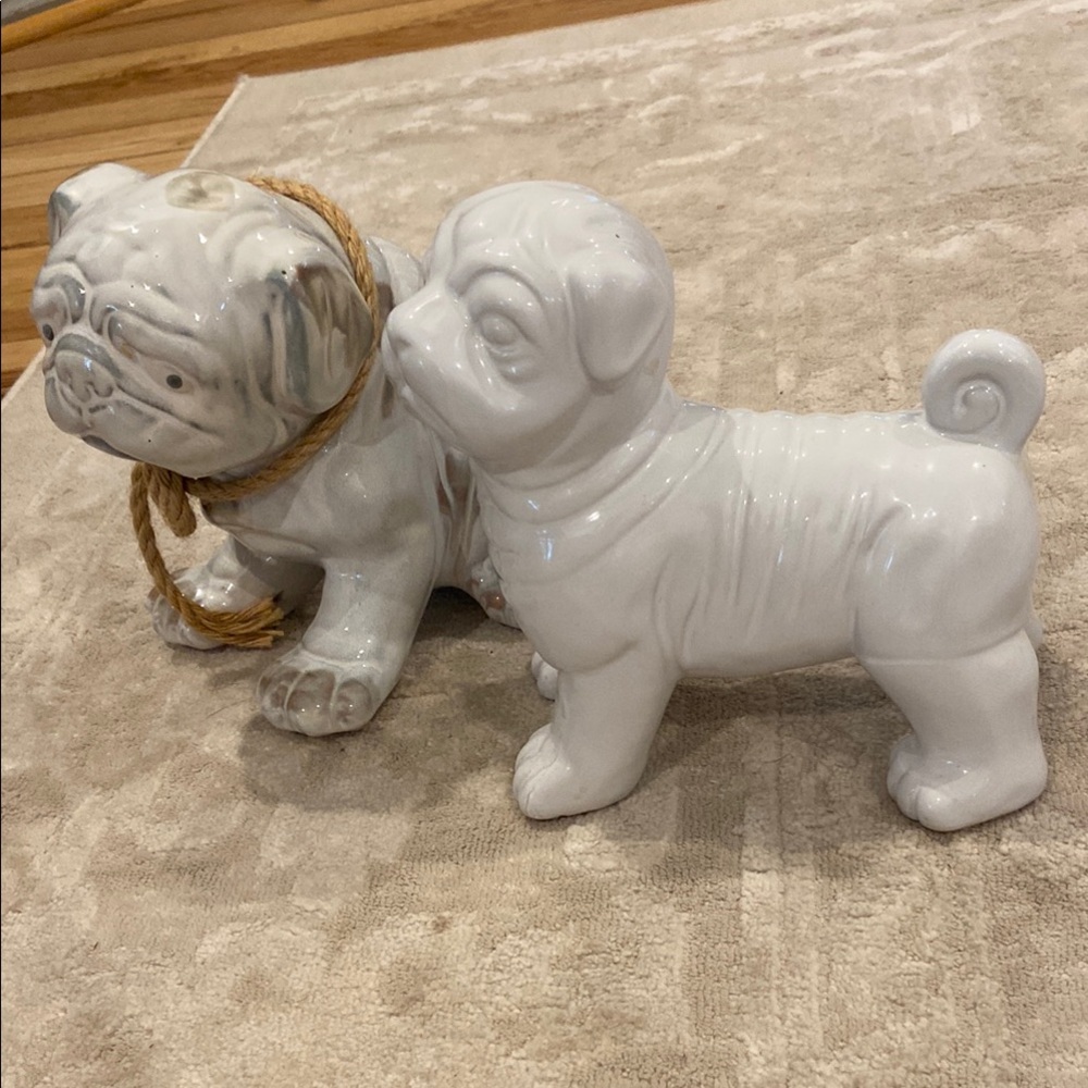 Ceramic Bulldog Figurines - Picture 4 of 4